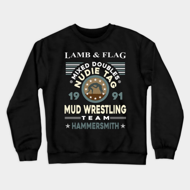 Bottom 'Mud Wrestling' design Crewneck Sweatshirt by DavidSpeedDesign